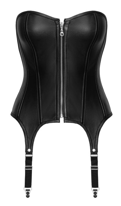 ZADO - LEATHER SUSPENDER CORSET
