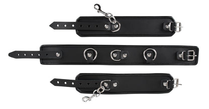 ZADO - LEATHER COLLAR AND HANDCUFFS