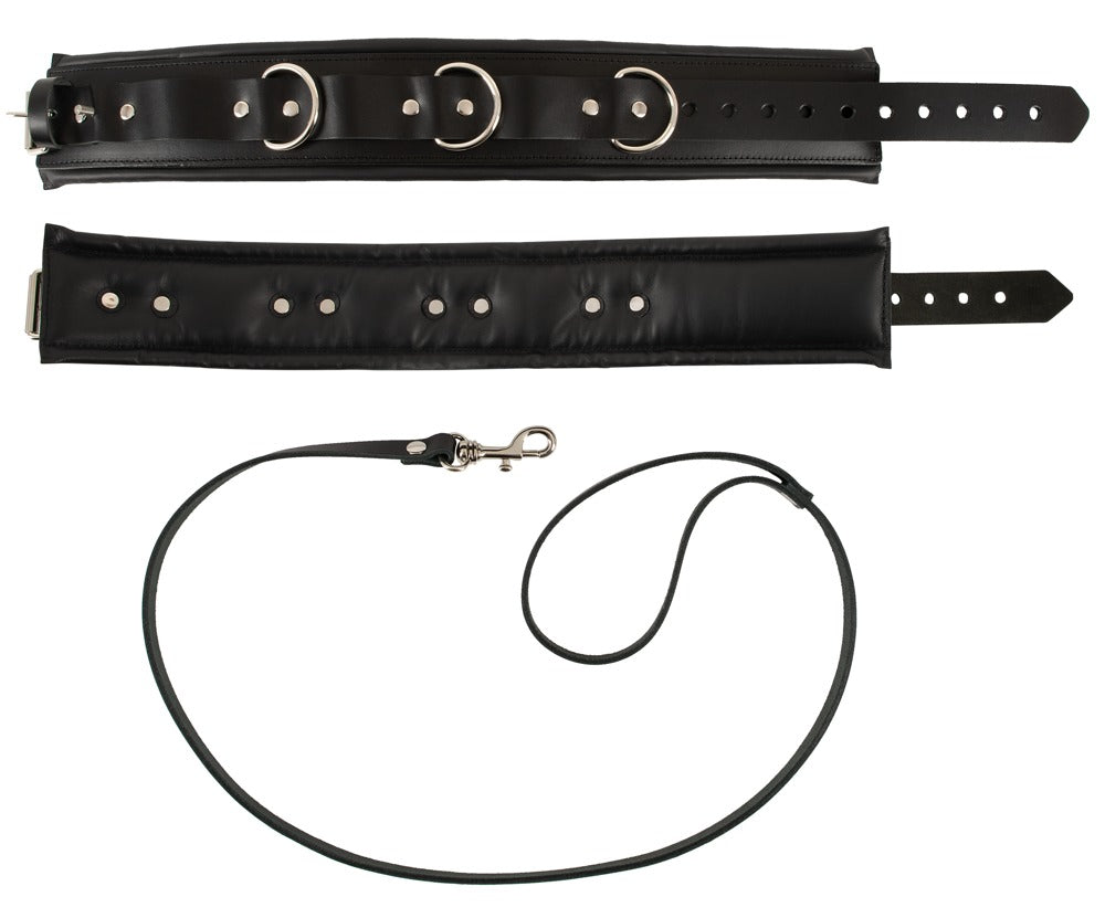 ZADO - LEATHER COLLAR/LEASH