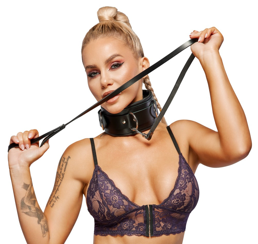 ZADO - LEATHER COLLAR/LEASH