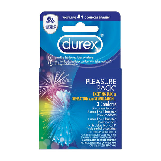 DUREX - PLEASURE PACK (3 PACK)