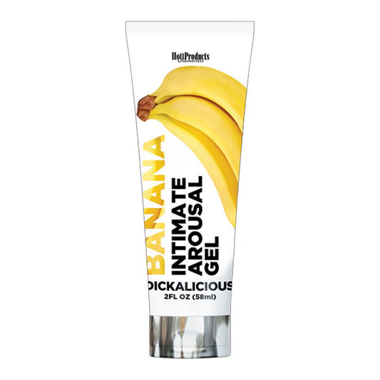 HOTT PRODUCTS - GEL DE EXCITACIÓN ÍNTIMA DICKALICIOUS PLÁTANO 2 OZ.