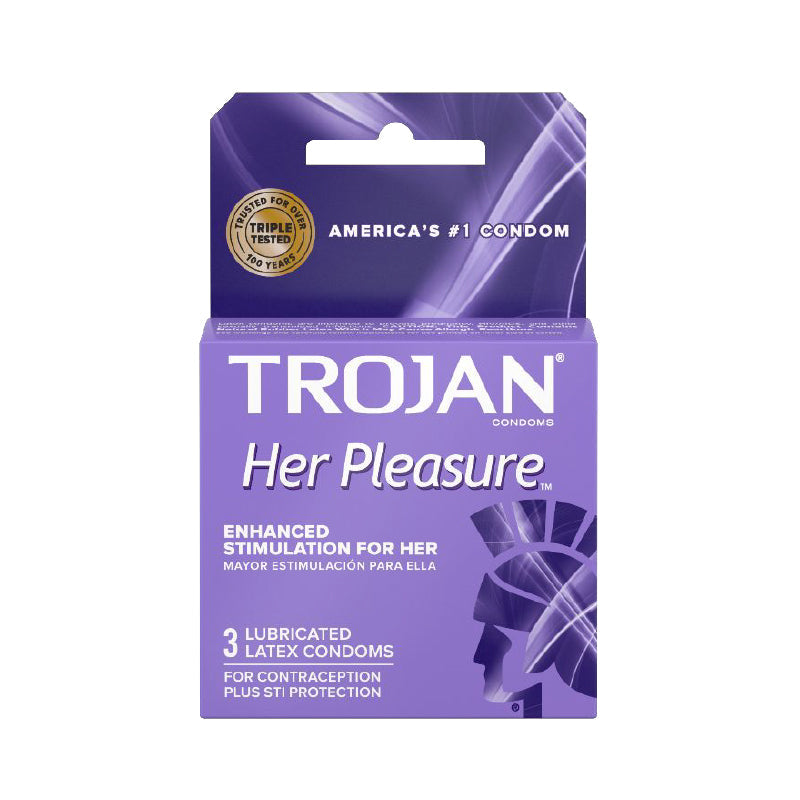PARADISE MARKETING - TROJAN HER PLEASURE CONDOMS