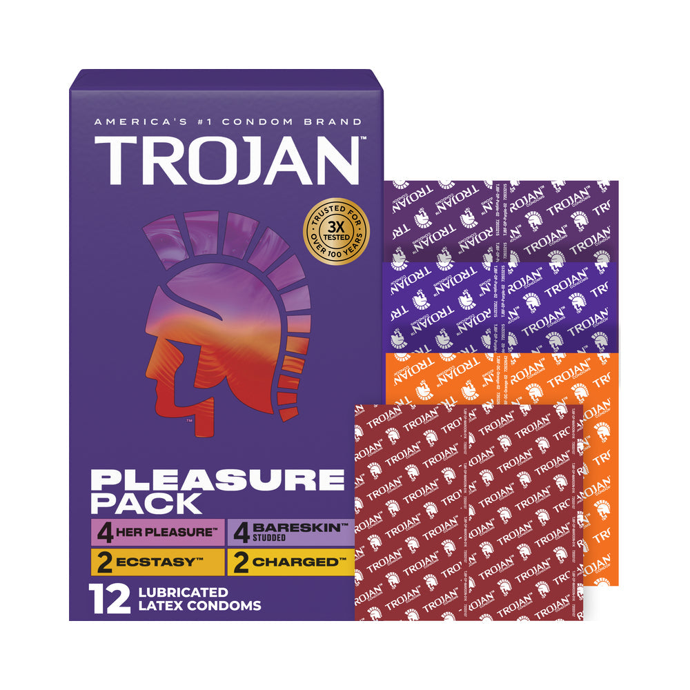 PARADISE MARKETING - TROJAN PLEASURE PACK 12-PACK