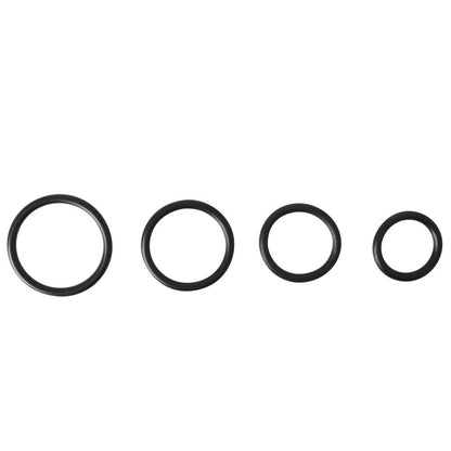 SPORTSHEETS - RUBBER O-RING 4-PACK BLACK