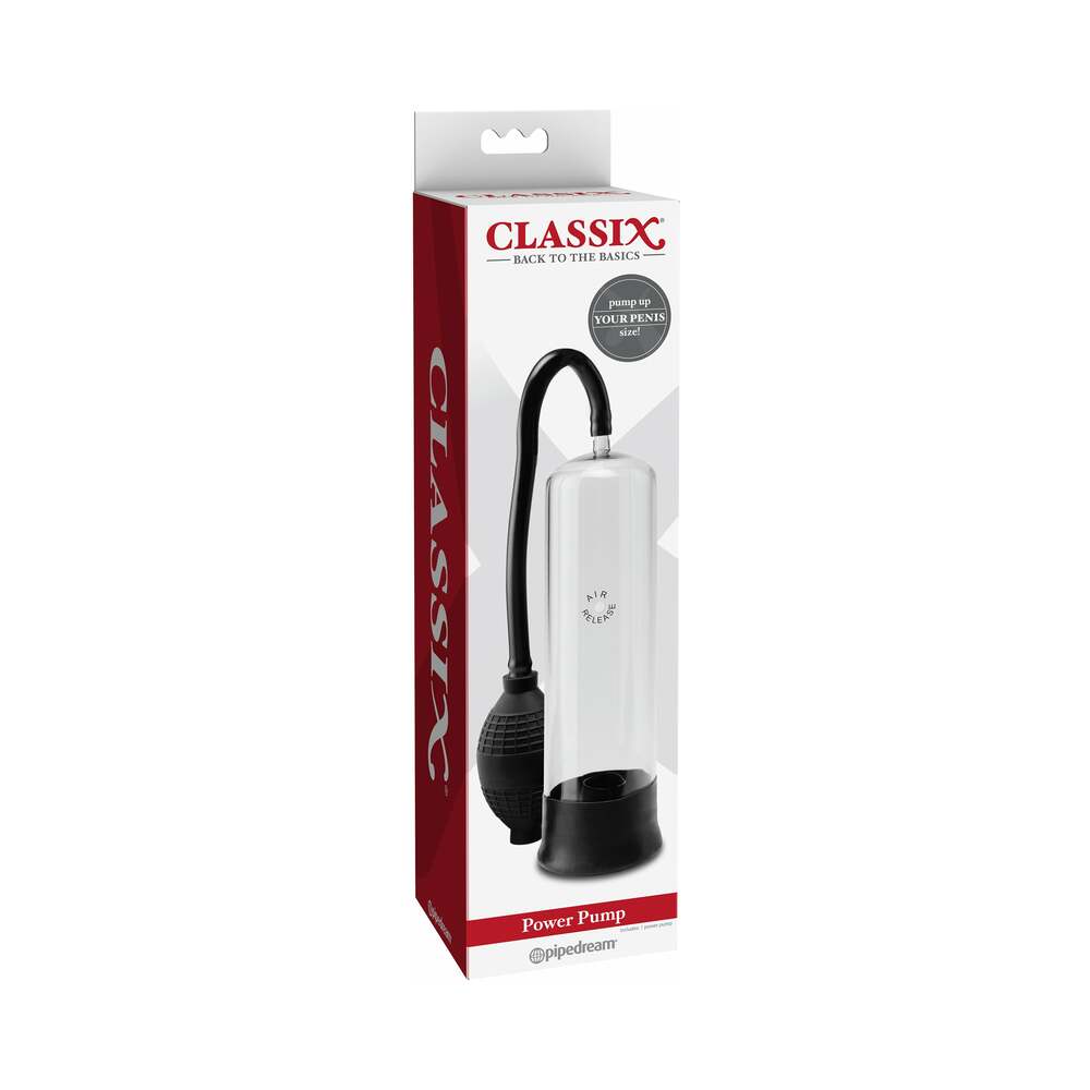 PIPEDREAM - CLASSIX POWER PUMP CLEAR/BLACK