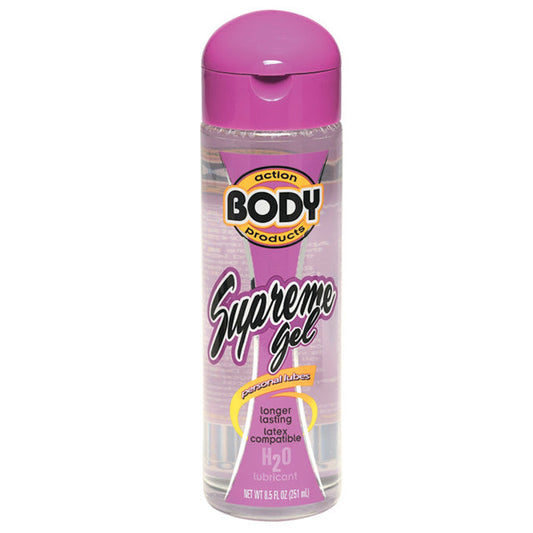 BODY ACTION - SUPREME WATER BASED GEL LUBRICANT 8.5 FL OZ