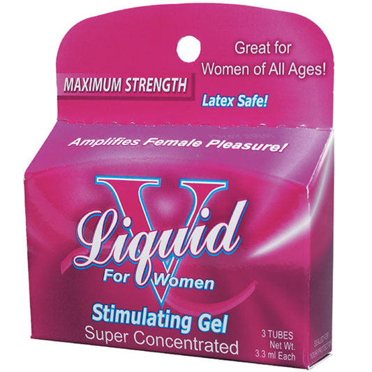 BODY ACTION - LIQUID V  STIMULATING GEL FOR WOMEN (3 TUBES/3.3ML EACH)