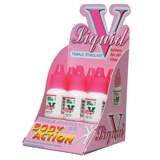 BODY ACTION - LIQUID V FEMALE STIMULANT DISPLAY (1/3OZ-6 BOTTLES)