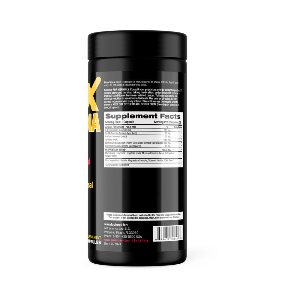 MAXSTAMINA MAXIMUM SEXUAL STIMULANT 30-CAPSULE BOTTLE