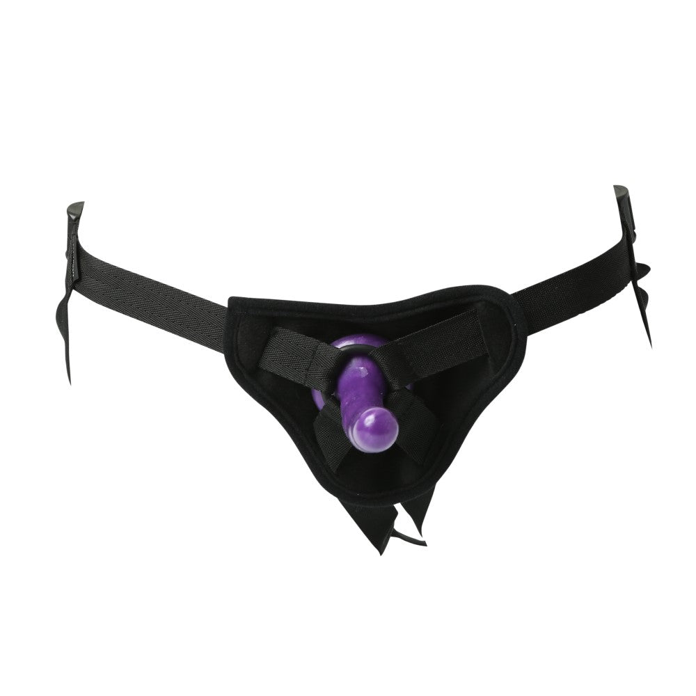SPORTSHEETS - KIT "STRAP-ON" PARA PRINCIPIANTES CON ARNÉS AJUSTABLE Y DILDO DE SILICONA DE 14 CM