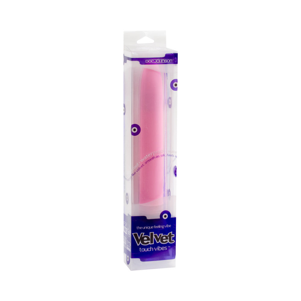 DOC JOHNSON - VELVET TOUCH VIBE 7 INCH (PINK)