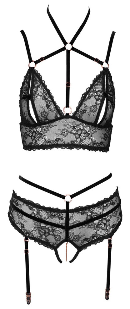 ABIERTA FINA - BRA PLUS SUSPENDER BRIEFS