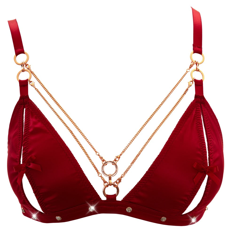 ABIERTA FINA - BRA AND SUSPENDER SET