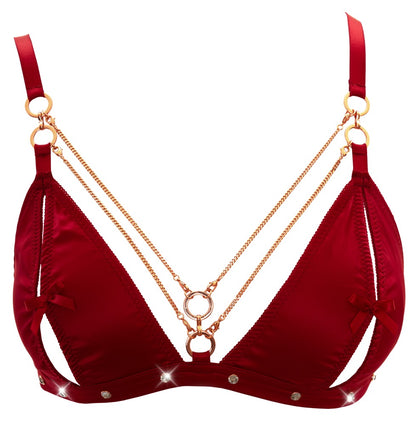 ABIERTA FINA - BRA AND SUSPENDER SET