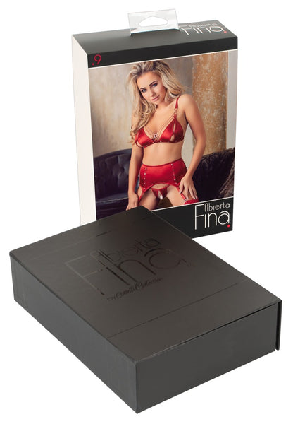 ABIERTA FINA - BRA AND SUSPENDER SET