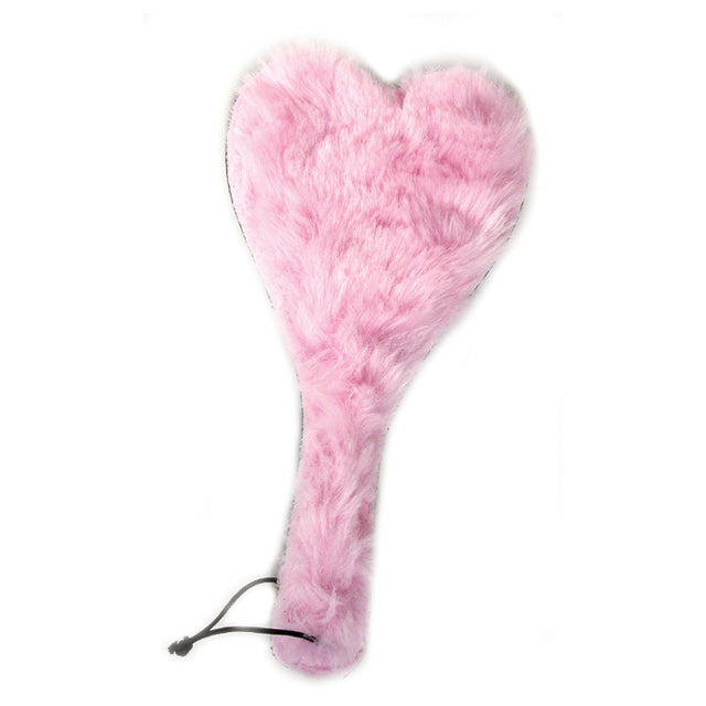 RUFF DOGGIE STYLES - SPANK HER PLUSH HEART PADDLE (LEATHER)