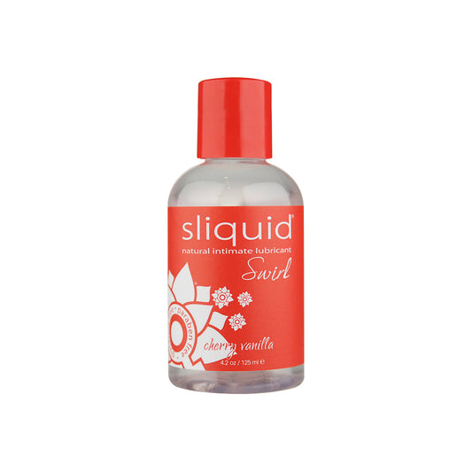 SLIQUID SWIRL CHERRY VANILLA FLAVORED LUBRICANT 4.2 OZ.