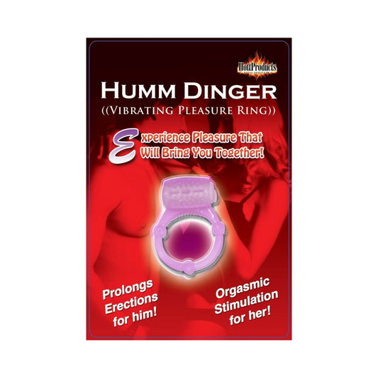 HOTT PRODUCTS - HUMM DINGER DUAL VIBRATING COCKRING (MAGENTA)
