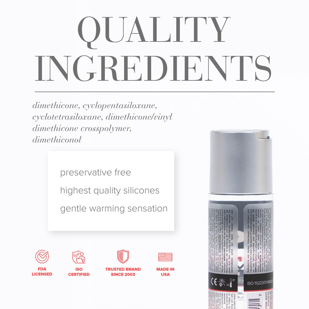 JO PREMIUM WARMING SILICONE-BASED LUBRICANT 2 OZ.