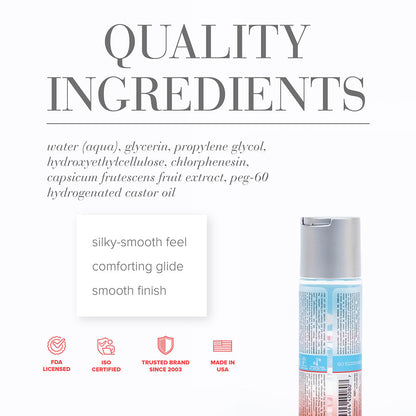 SYSTEM JO - JO H2O WARMING WATER-BASED LUBRICANT 2 OZ.