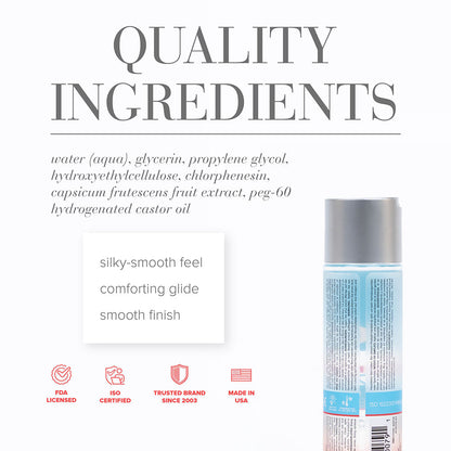 JO H2O WARMING WATER-BASED LUBRICANT 4 OZ.