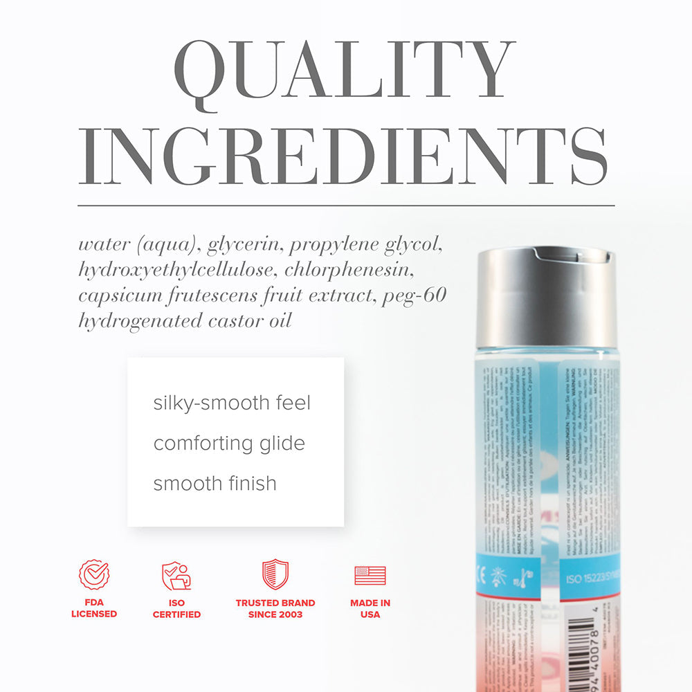 JO H2O WARMING WATER-BASED LUBRICANT 8 OZ.