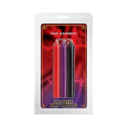 DOC JOHNSON - JAPANESE DRIP CAND-RED,PURPLE,BLACK