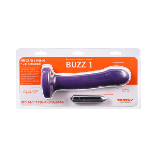 TANTUS - BUZZ 1 VIBRATING DILDO AMETHYST