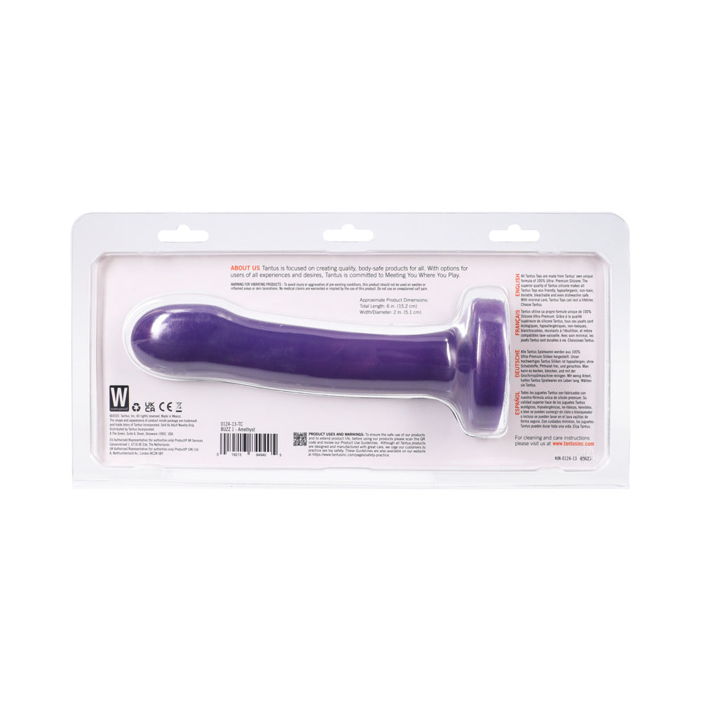 TANTUS - BUZZ 1 VIBRATING DILDO AMETHYST