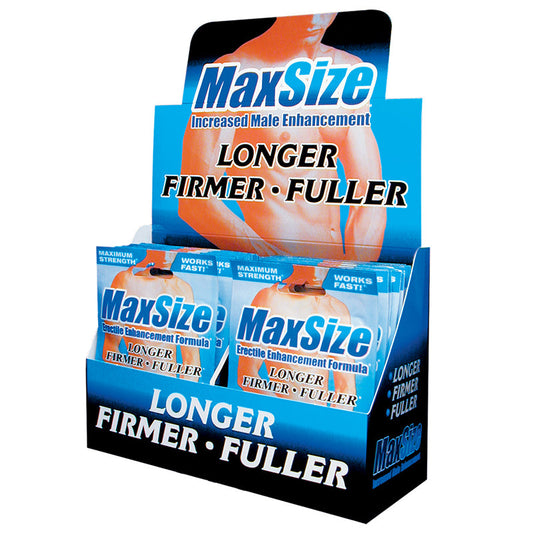 SWISS NAVY - MAXSIZE ERECTILE ENHANCEMENT FORMULA PILLS 2-PACK 24-PIECE DISPLAY
