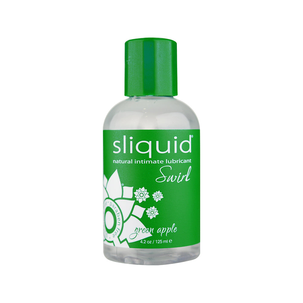 SLIQUID - SWIRL GREEN APPLE TART FLAVORED LUBRICANT 4.2OZ