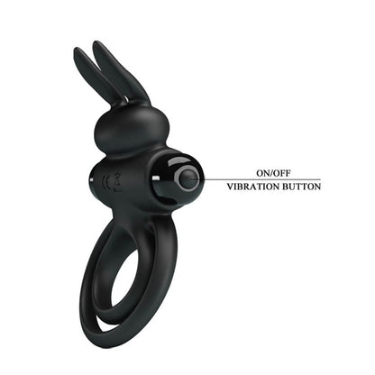 PRETTY LOVE - PRETTY LOVE VIBRANT PENIS RING 3 BLACK