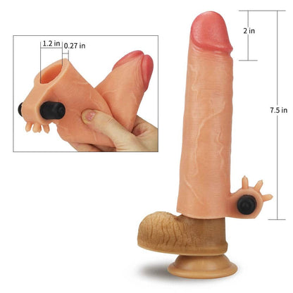 LOVETOY - ADD 2" VIBRATING SILICONE EXTENDER