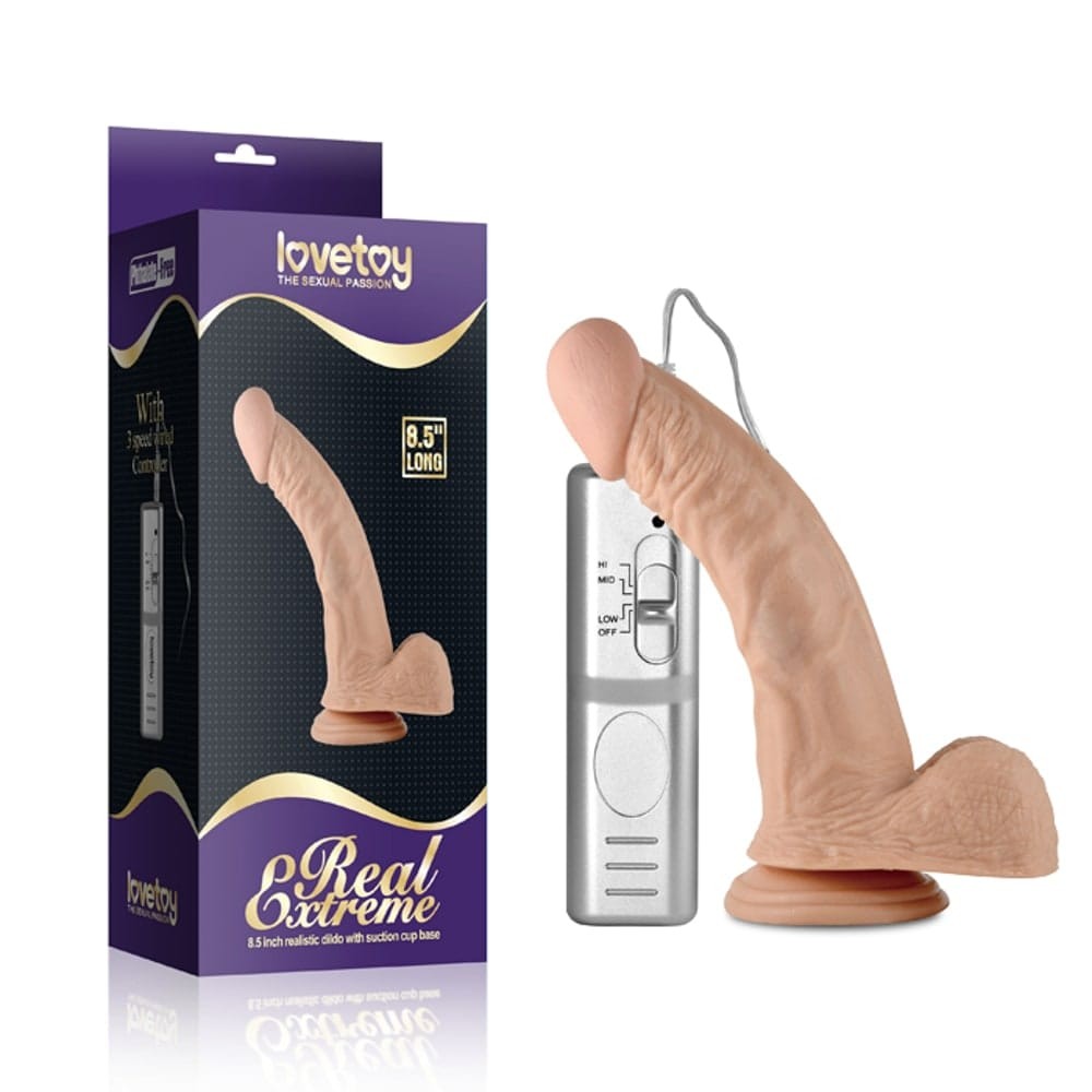 LOVETOY - 8.5" REAL EXTREME VIBRATING DILDO