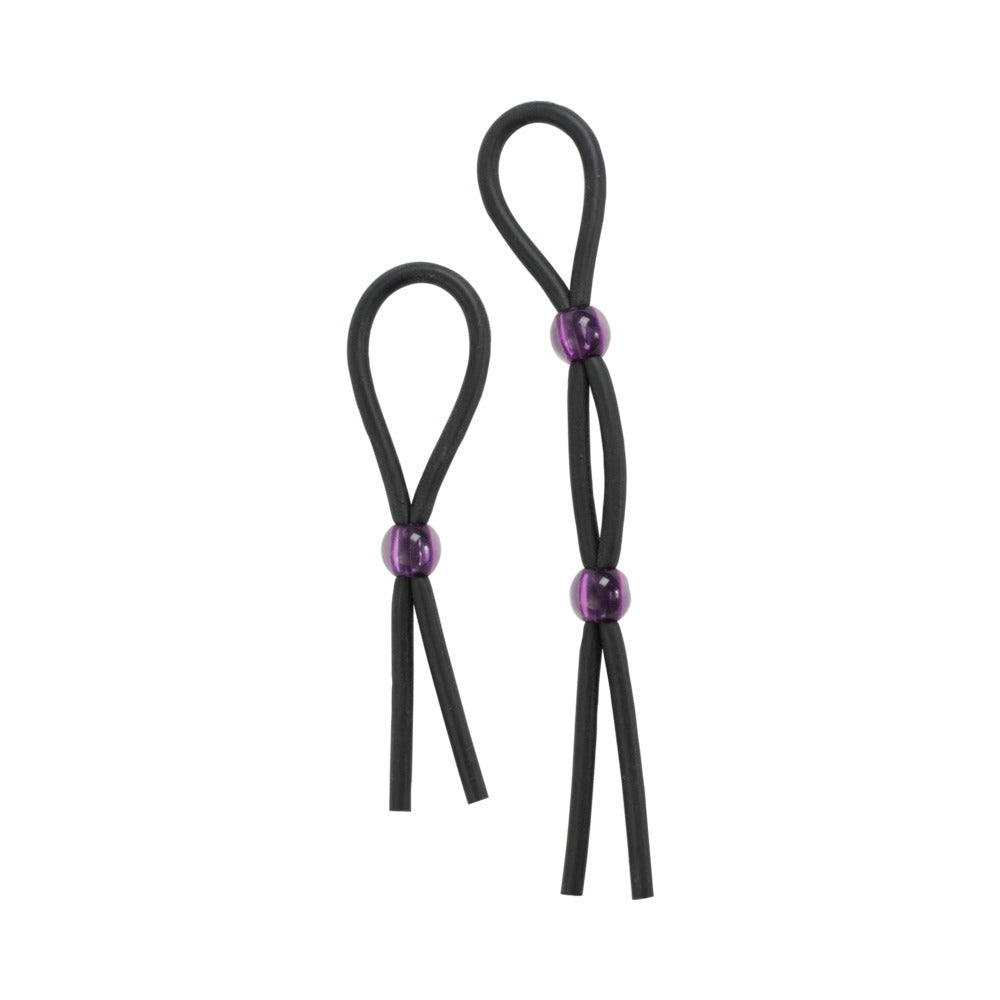 DOC JOHNSON - COCK TIES (BLACK)  LASSO/BOLO
