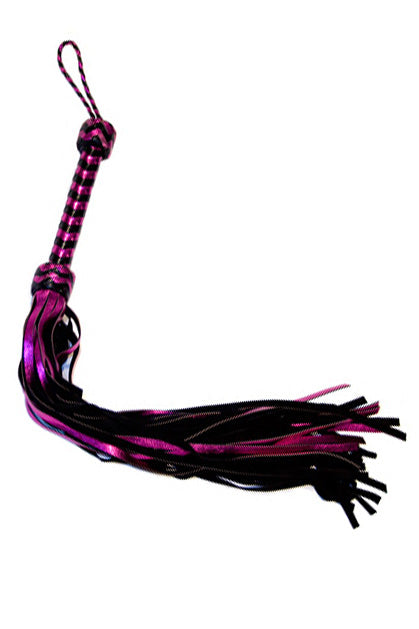ZAHARA - FUSTA 55 CM CUERO METÁLICO LILA