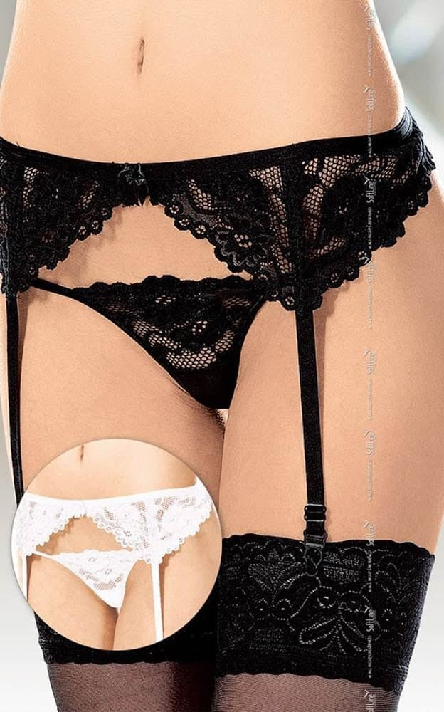 SOFTLINE - GARTERBELT 3309 {} BLACK/ ML