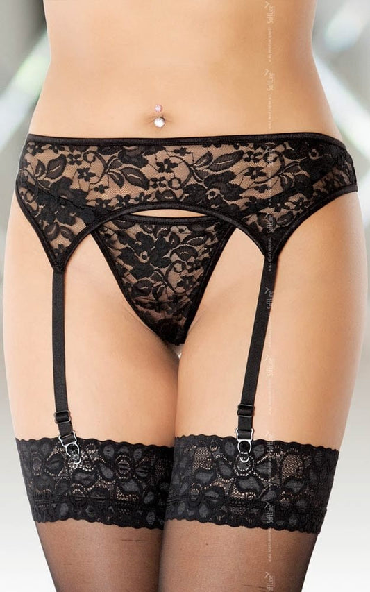 SOFTLINE - GARTERBELT 3310 {} BLACK/ M/L