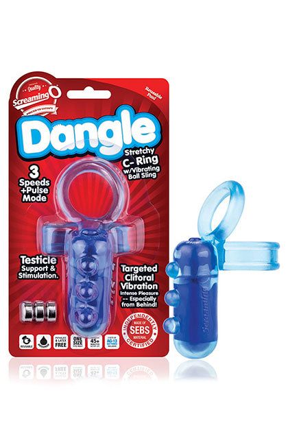 SCREAMING O - DANGLE C-RING (BLUE ONLY)