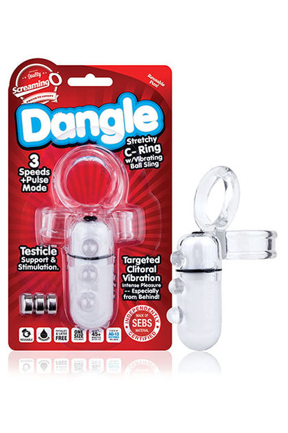 SCREAMING O - DANGLE C-RING (CLEAR ONLY)