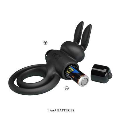 PRETTY LOVE - PRETTY LOVE VIBRANT PENIS RING 3 BLACK