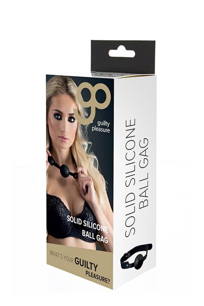 GUILTY PLEASURE - GP SOLID SILICONE BALL GAG BLACK