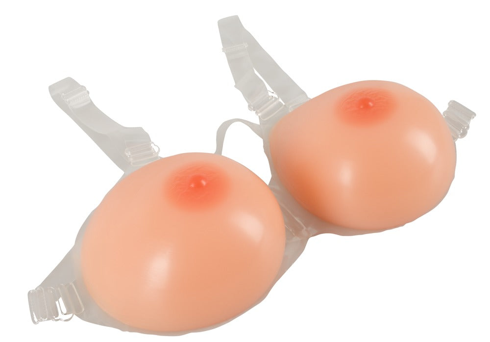 COTTELLI ACCESSOIRES - SILICONE BREASTS WITH STRAPS