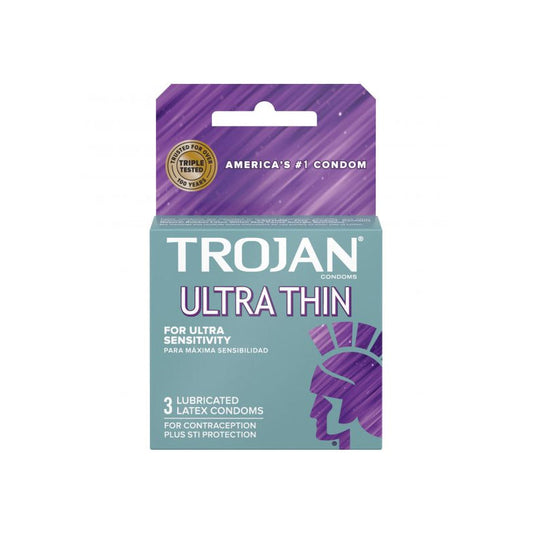 TROJAN ULTRA-THIN LUBRICATED CONDOMS