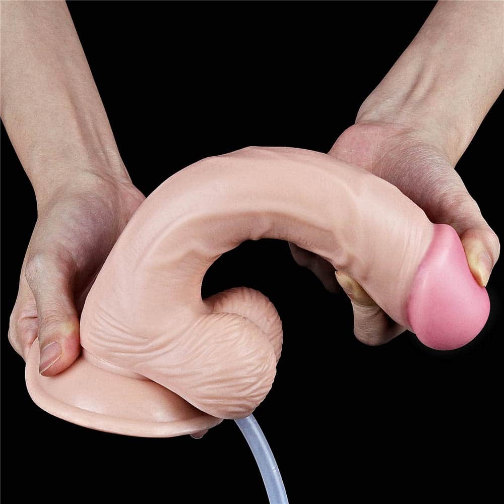 LOVETOY - 9'' SQUIRT EXTREME DILDO FLESH
