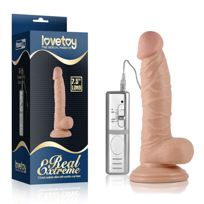 LOVETOY - 7.5" REAL EXTREME VIBRATING DILDO