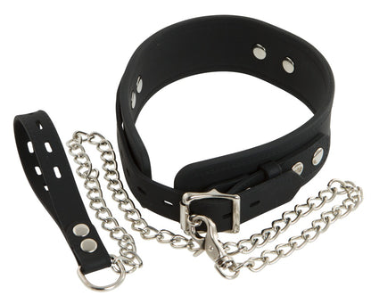 BAD KITTY - SILICONE COLLAR WITH LEASH
