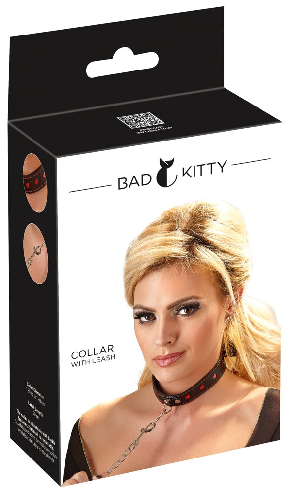 BAD KITTY - COLLAR AND LEASH