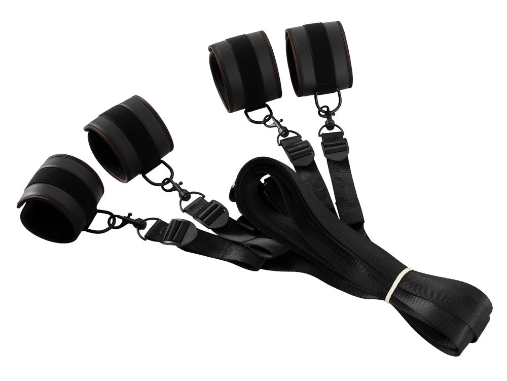 VEGAN FETISH - BED RESTRAINT SET